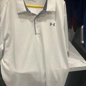 Under Armour Men's White Polo Shirt